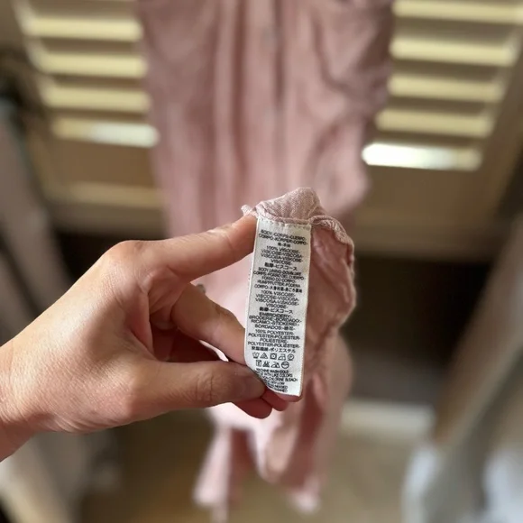 Free People Pink Embroidered Dress Love to Love You Small - Picture 7 of 10